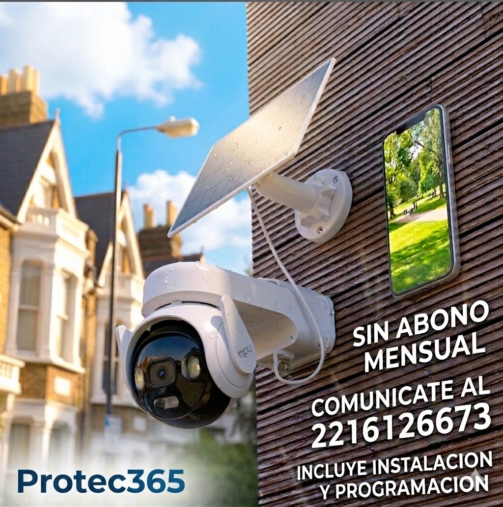 Cámara WiFi con panel solar