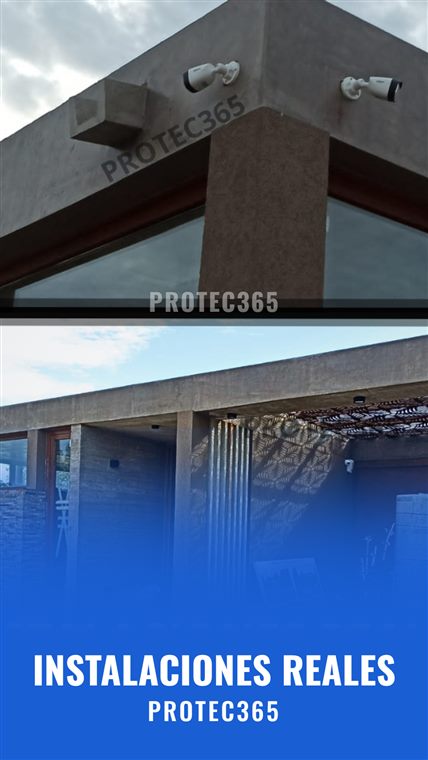 Cámaras exteriores instaladas en una casa — PROTEC365
